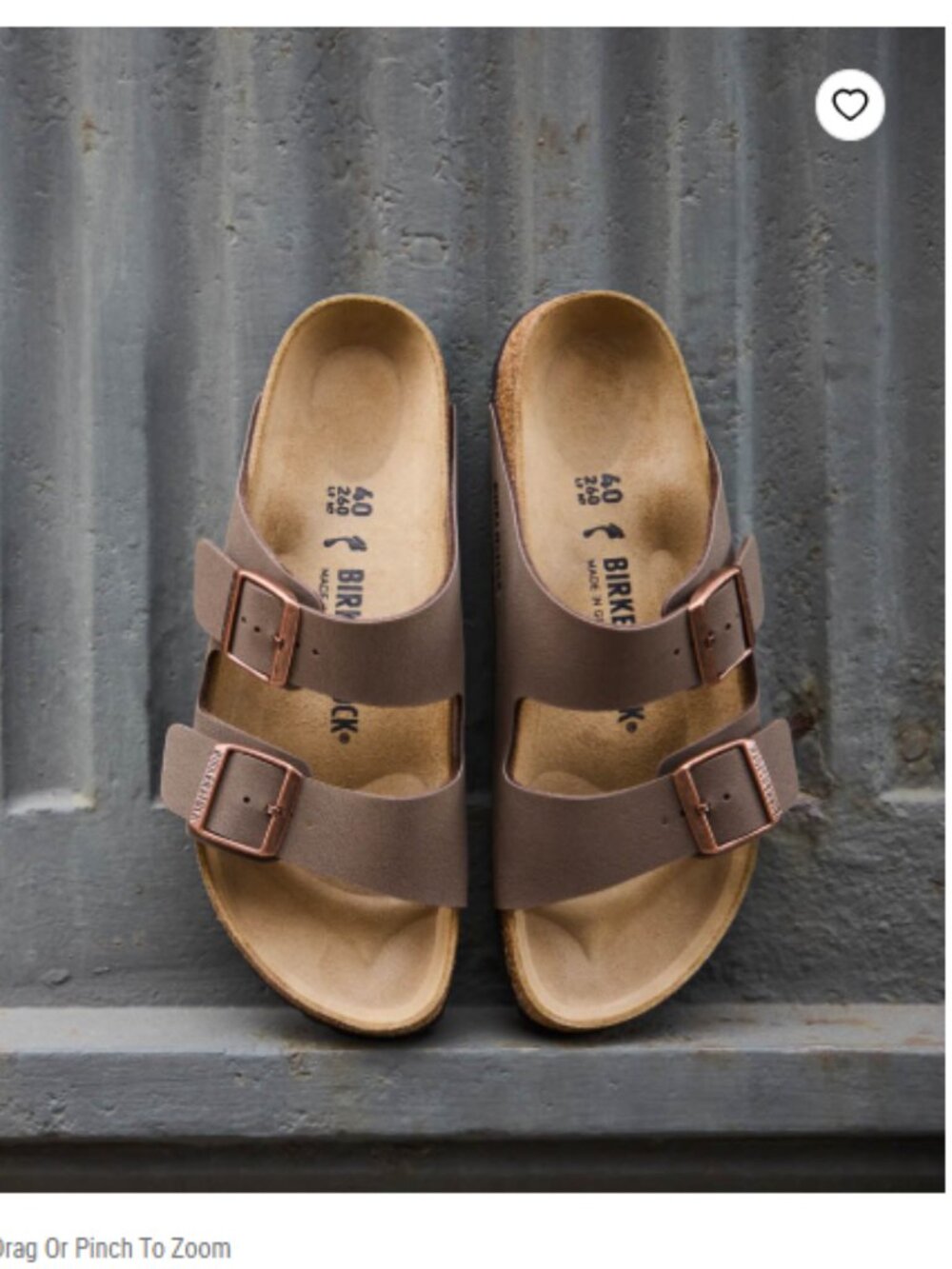 NEW BIRKENSTOCK Arizona Leather Sandals flip flops